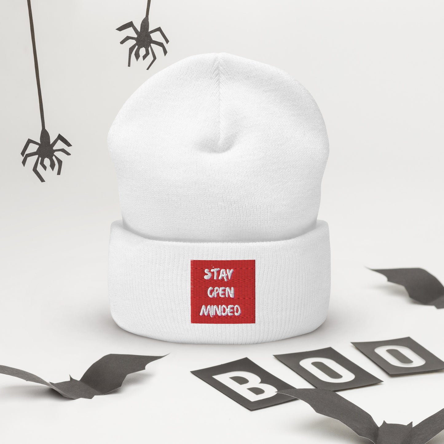 Stay Open Mined Cuffed Beanie