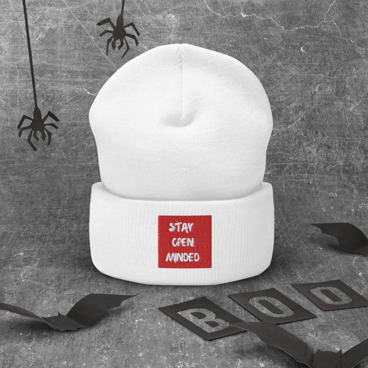 Stay Open Mined Cuffed Beanie